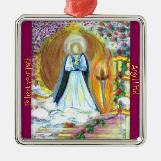 Ornament: Archangel Uriel Metalen Ornament (Voorkant)