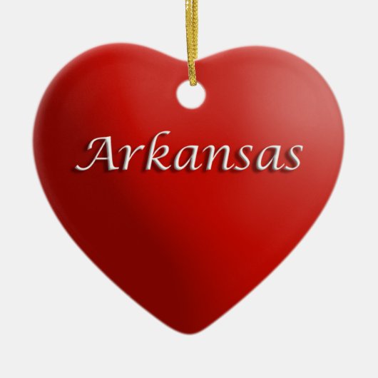 Ornament Arkansas Red Heart Keepomwille (Voorkant)