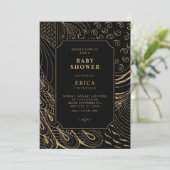  ornament Art baby shower Kaart (Staand voorkant)