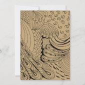  ornament Art baby shower Kaart (Achterkant)