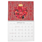 Ornament Art Kerstjaar rond Kalender (Feb 2027)