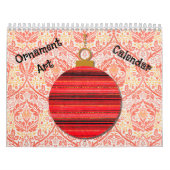 Ornament Art Kerstjaar rond Kalender (Hoes)