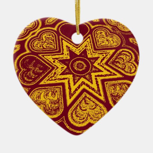 ornament "Autumn Hearts" (Voorkant)