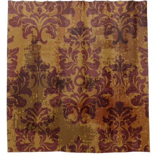 ornament, barokke rococo textuur. douchegordijn (Voorkant)
