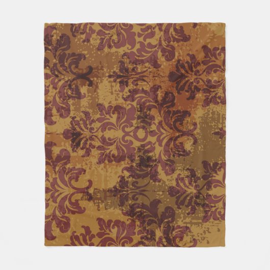 ornament, barokke rococo textuur. fleece deken (Voorkant)