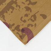 ornament, barokke rococo textuur. fleece deken (Hoek)