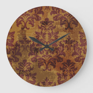 ornament, barokke rococo textuur. grote klok