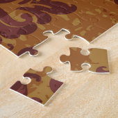 ornament, barokke rococo textuur. legpuzzel (Zijkant)