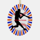 Ornament Baseball Player Design (Rechts)
