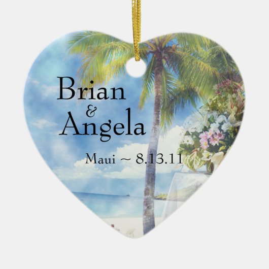 Ornament Beach Wedding Keepomwille (Voorkant)