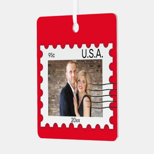 Ornament bewerkbare fotograaf Stamp Metal (Voorkant links)