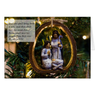Ornament Bijbel Verse kerstKaart