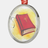 Ornament: Bijbelkerstversiering Metalen Ornament (Links)