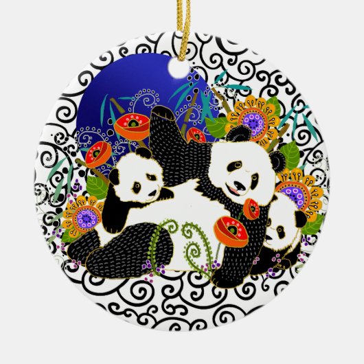 Ornament BINDI PANDA FAMILIE (Voorkant)