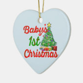 ornament blauw voor kerstfeestvieren voor baby ' s (Links)