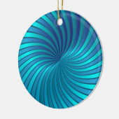 Ornament blauwe spiraalvortex (Links)