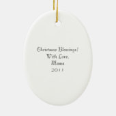 Ornament: Blessing's Bliss Keramisch Ornament (Achterkant)
