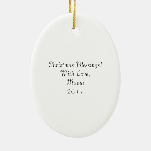 Ornament: Blessing's Bliss Keramisch Ornament (Achterkant)