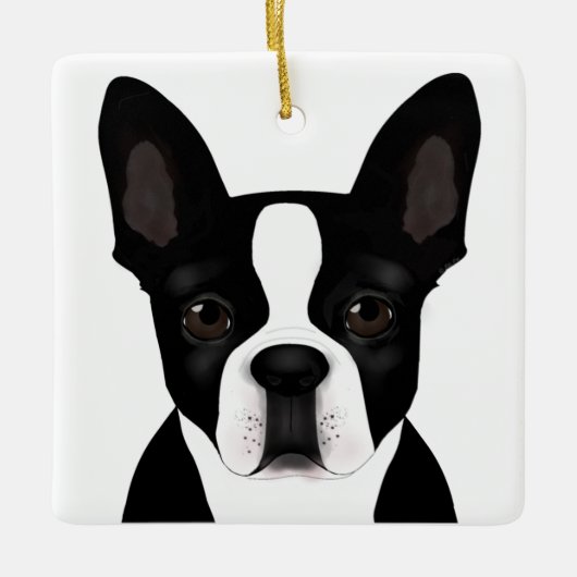 Ornament Boston Terrier (Voorkant)