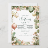  Ornament Botanisch Kerstfeest Kaart (Voorkant)