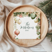  Ornament Botanisch Kerstfeest Servet