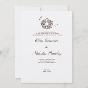 Ornament bruiloft uitnodiging