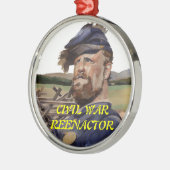 Ornament, burgeroorlogsreactor metalen ornament (Links)