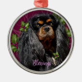 Ornament Cavalier Spaniel Black en Tan Spaniel (Voorkant)