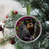 Ornament Cavalier Spaniel Black en Tan Spaniel
