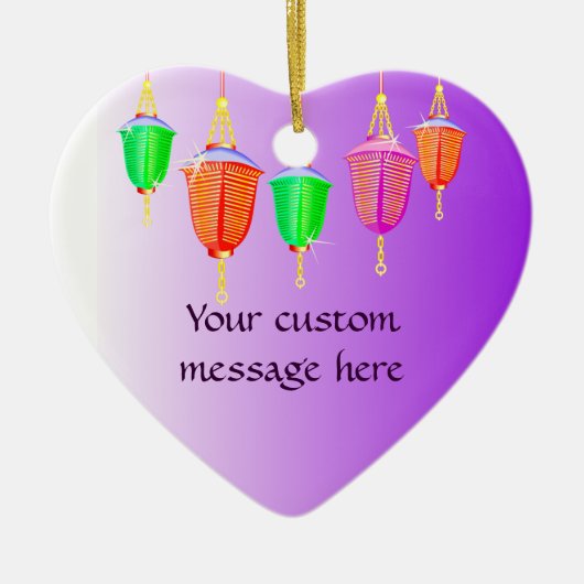 Ornament Chinese lampjes (Voorkant)