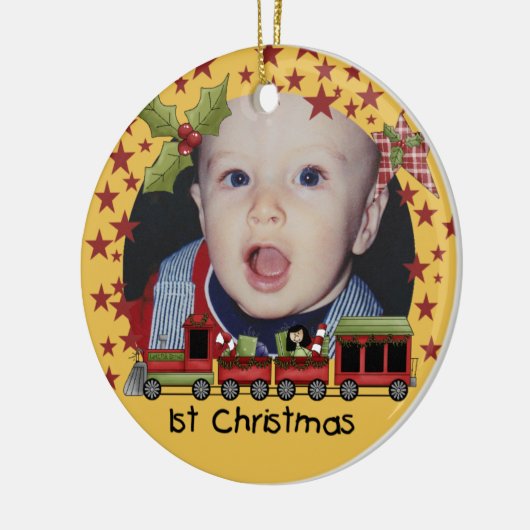 Ornament Choo Choo Train 1 kerstmis (Links)