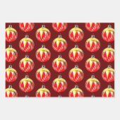 Ornament Christmas Art Wrap Craft Inpakpapier Vel (Voorkant)