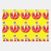 Ornament Christmas Art Wrap Craft Inpakpapier Vel (Voorkant 3)