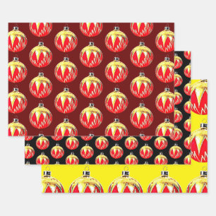 Ornament Christmas Art Wrap Craft Inpakpapier Vel