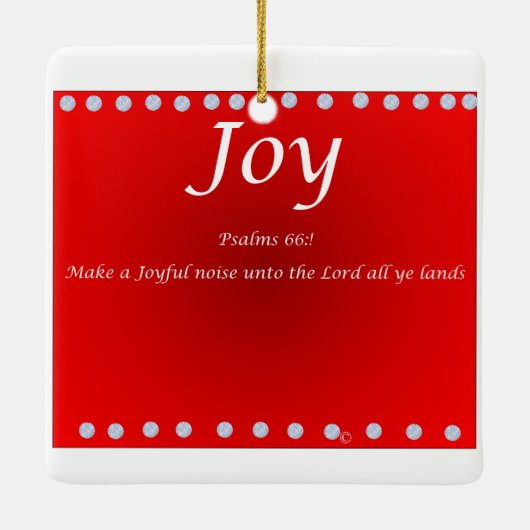 ornament Christmas -Joy (Achterkant)