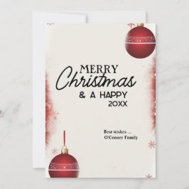 Ornament Christmas Kaart - Classic Holiday Greetin