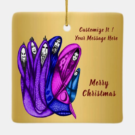 Ornament Christmas Three Wise Kings (Achterkant)