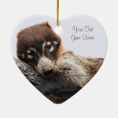 Ornament: Coatimundi #4 (hart) Keramisch Ornament (Achterkant)