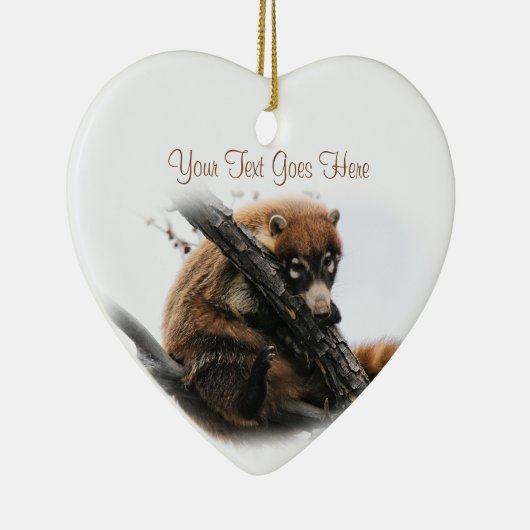 Ornament: Coatimundi #5 (hart) Keramisch Ornament (Rechts)