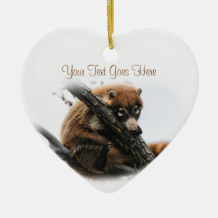 Ornament: Coatimundi #5 (hart) Keramisch Ornament