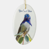 Ornament: Costa's Hummingbird (Oval) Keramisch Ornament (Rechts)