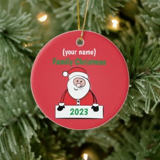 Ornament - Custom Family Christmas (naam toevoegen