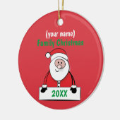 Ornament - Custom Family Christmas (naam toevoegen (Links)