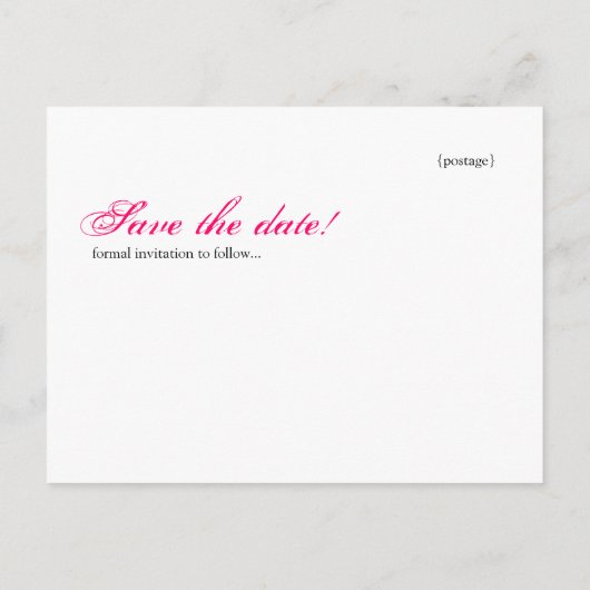 Ornament De datum opslaan Briefkaart (Achterkant)