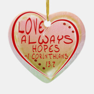 ORNAMENT - DE HOOP VAN DE LIEFDE ALTIJD - HET VERS