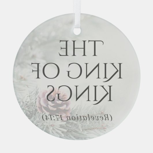 ornament "De namen van Jezus" - De Koning der Koni (Achterkant)