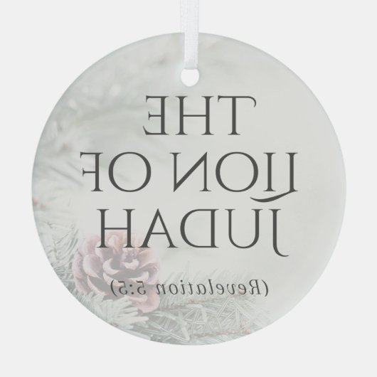 ornament "De namen van Jezus" - De Leeuw van Juda (Achterkant)