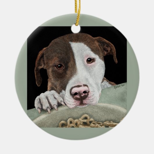 ornament "Desire" Pit Bull (Voorkant)