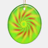 Ornament - Draaimolen in een 3D groene bal (Links)