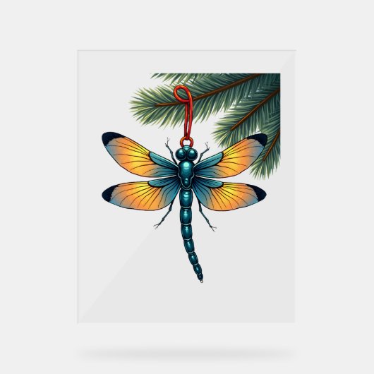 Ornament Dragonfly Acryl Bord (Voorkant)